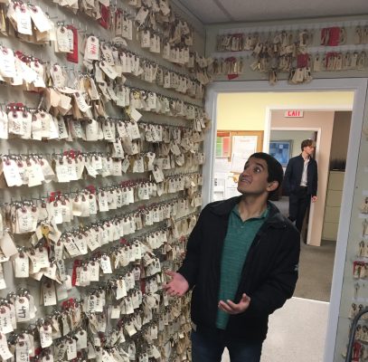 Our software engineer overwhelmed by key storage at a property manager's office.